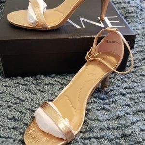 Gold tone dressy sandals